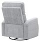 Emerald Home Tabor Gray Gray Manual Swivel Glider Recliner-3