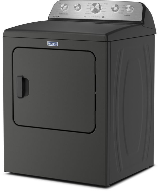 Maytag® 7 Cu. Ft. Volcano Black Front Load Gas Dryer with Pet Pro Option-4