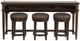 Liberty Furniture Aspen Skies 4 Piece Russet Brown Console Set-0