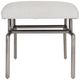 Bernhardt Solari Nickel/White Accent Bench-4