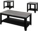Monarch Specialties Inc. 3 Piece Grey Top and Black Table Set-0