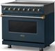 Viking® 5 Series 36" Squall Pro Style Induction Range with Brushed Brass Trim-2