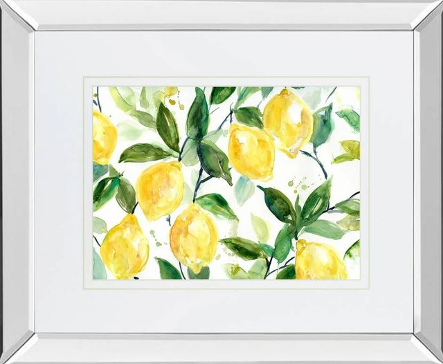 Classy Art Lemony Branches by Carol Robinson Mirrored Frame Wall Art-0