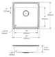Elkay Lustertone® Classic Lustrous Satin Stainless Steel 22" x 22" x 6" 2-Hole Single Bowl Drop-in ADA Sink with Quick-clip-1