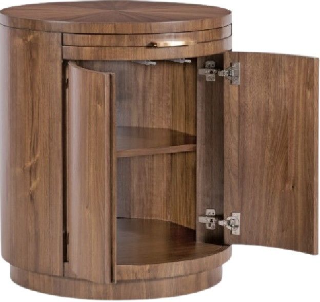 Hooker® Furniture Eleana Light Caramel Round Nightstand-4