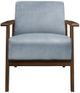 Mazin Furniture August Blue Gray Upholstered Accent Chair-1