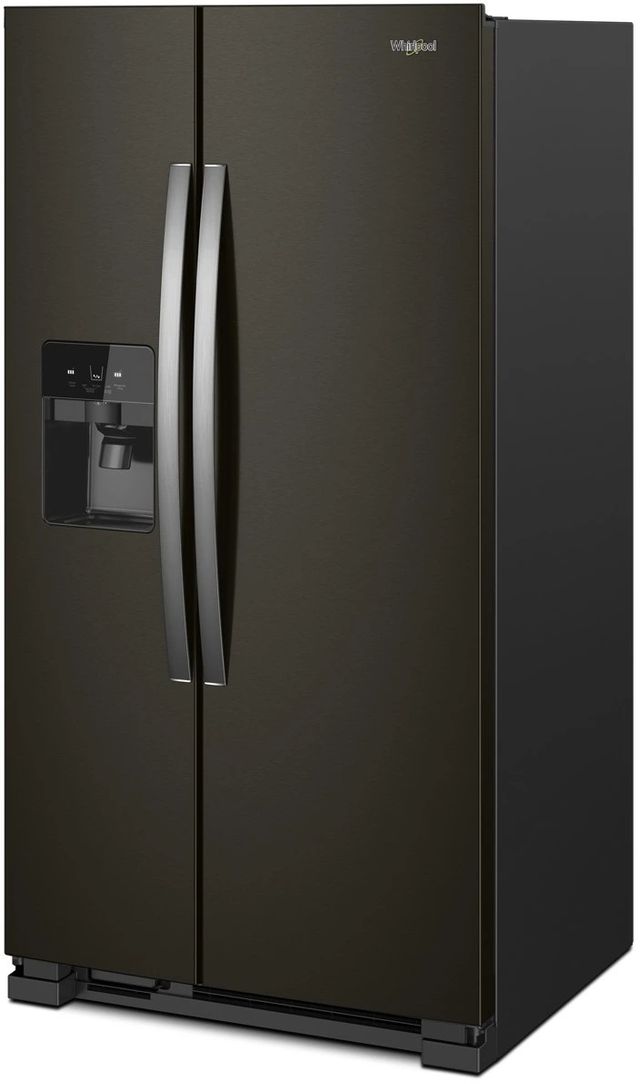 Whirlpool® 36 in. 24.6 Cu. Ft. Fingerprint Resistant Black Stainless Side-by-Side Refrigerator-3
