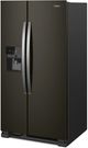Whirlpool® 36 in. 24.6 Cu. Ft. Fingerprint Resistant Black Stainless Side-by-Side Refrigerator-3