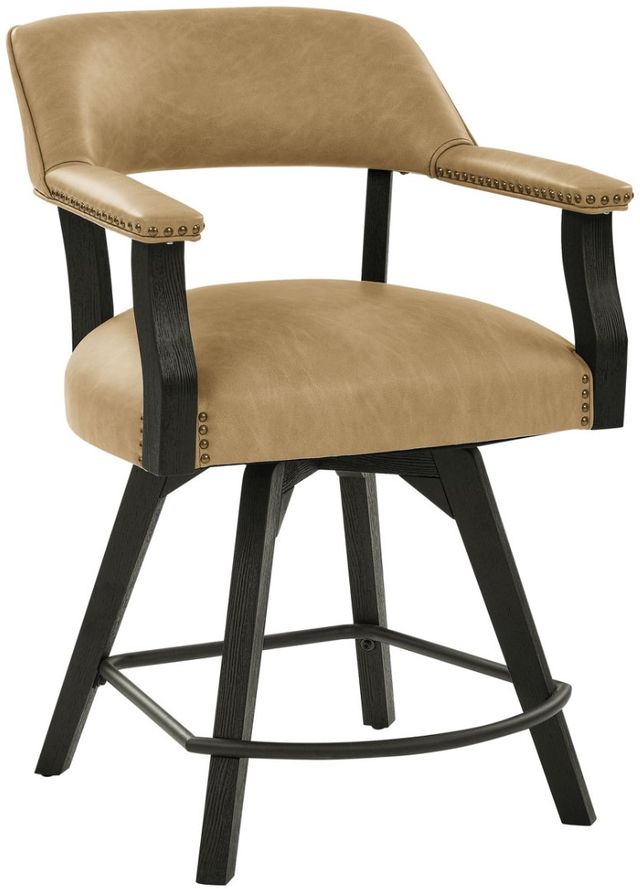Steve Silver Co. Rylie Sand/Black Counter Captains Chair-0