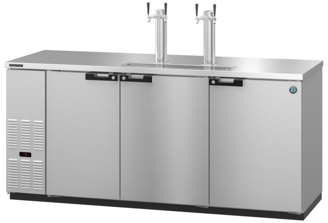 Hoshizaki Back Bar 80" 28.7 Cu. Ft. Stainless Steel Three Section Direct Draw Refrigerator-0