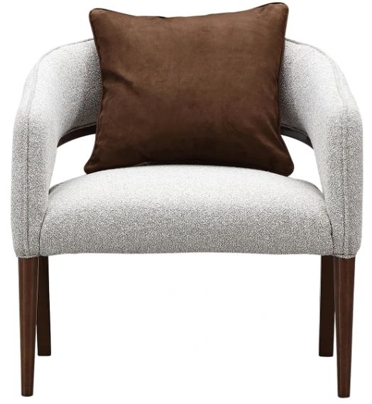 Michael Amini® Houston Gray/Walnut Accent Chair-2