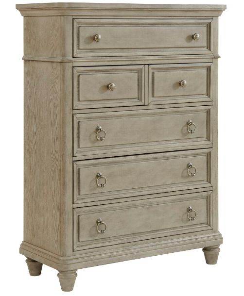 Elements International Whit-Ash Light Gray Drawer-0