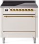 Ilve® Nostalgie II Series 36" Antique White Pro Style Induction Range-0