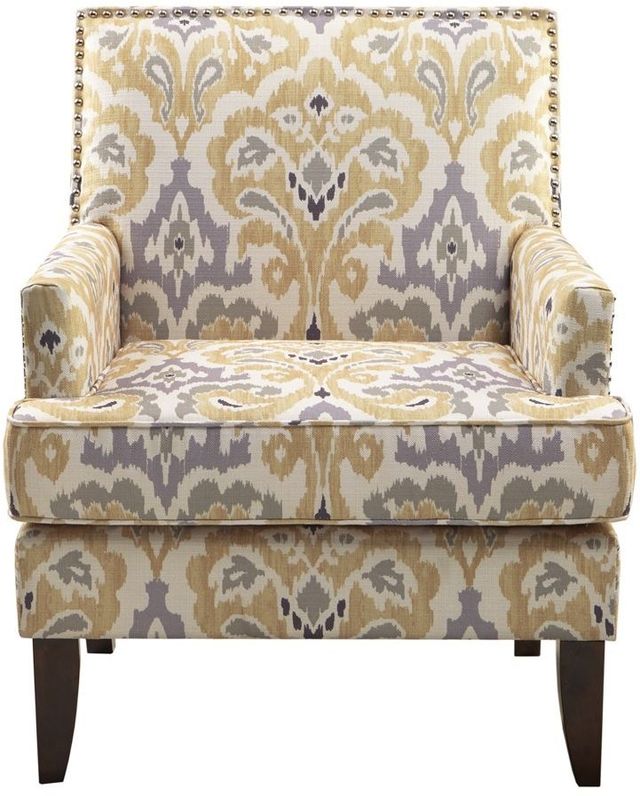 Olliix by Madison Park Grey Multi Colton Track Arm Club Chair-0