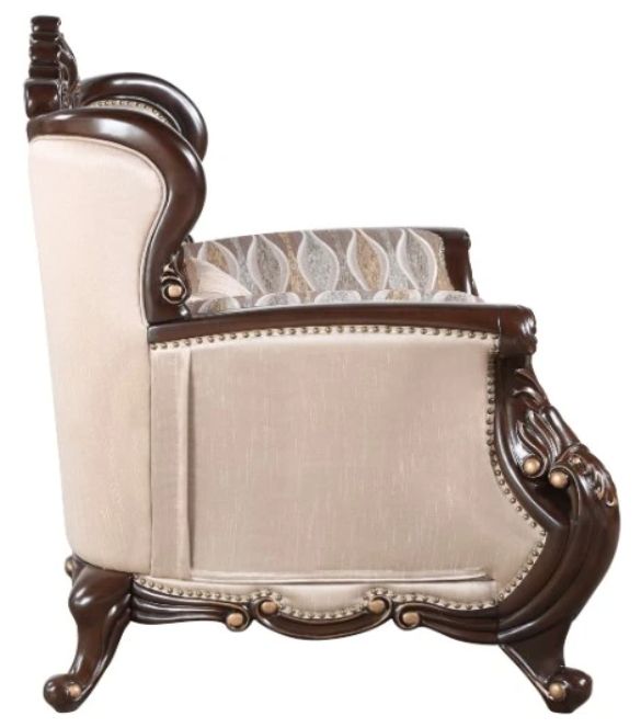 New Classic® Home Furnishings Constantine Beige/Cherry Chair-3