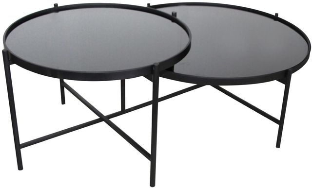 Moe's Home Collection Eclipse Black Glass Coffee Table-1