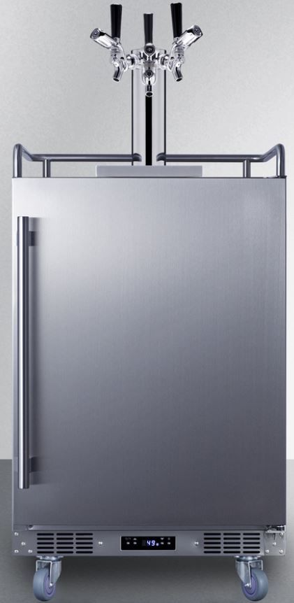 Summit® 24" Stainless Steel Built-In Outdoor Commercial Beer Kegerator-1