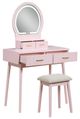 Homelegance® Camilla Pink Youth Vanity Dresser with Mirror and Stool Set-4