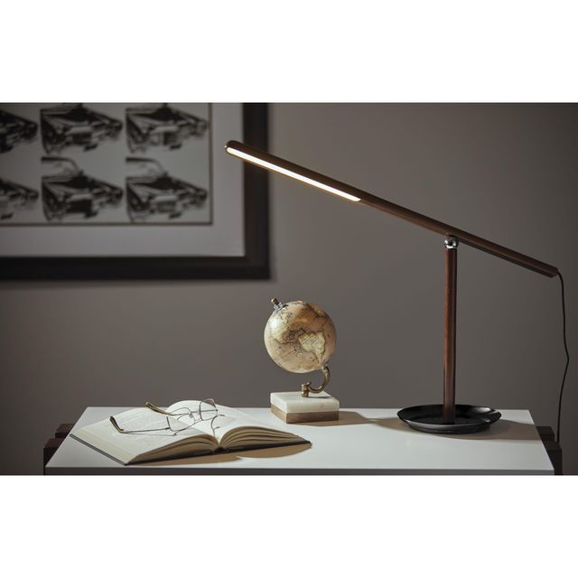 Adesso® ADS360 Gravity Walnut Ash Led Desk Lamp-1
