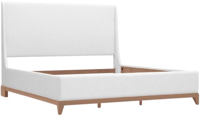 Legacy Classic Today's Traditions Natural Hickory/Porcelain California King Upholstered Panel Bed-0