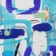 Stylecraft In the Blue Dark Blue/Gray/Light Blue/Light Green/Purple Wall Art-1