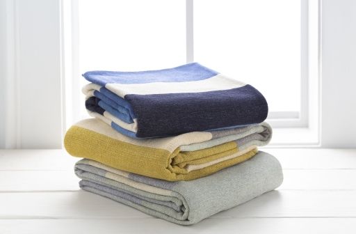 Surya Meadowlark Bright Blue 50"x70" Throw Blanket-4