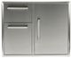 Coyote® 30" Stainless Steel Outdoor Door and Drawer Combo-0
