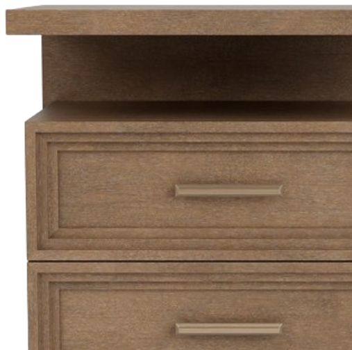 Riverside Furniture Cascade Casual Mink 2-Drawer Nightstand-1