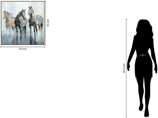 Classy Living Outspoken Equine Grace II Wall Art-2