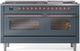 Ilve® Nostalgie II Series 60" Blue Grey Pro Style Dual Fuel Range-0