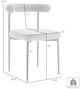 Armen Living Shannon 2-Piece Thundercloud Gray Dining Chair Set-2