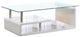 Furniture of America® Torkel Glass Top Coffee Table wtih Chrome Base-0