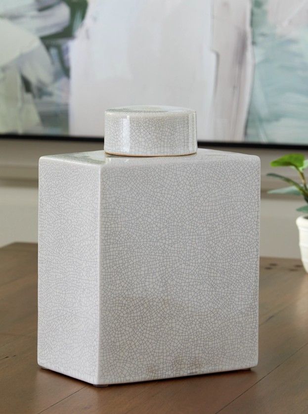 Signature Design by Ashley® Haddworth Antique White Jar-3