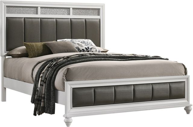 Coaster® Barzini White Queen Bed-1