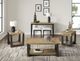 Emerald Home Sutton Place Caramel Cocktail Table with Cocoa Base-1