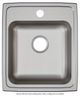 Elkay Lustertone® Lustrous Satin 17" x 20" x 7" 1-Hole Single Bowl Drop-in ADA Sink-1
