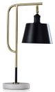 Stylecraft Canella Black/Gold Desk Lamp-0