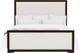 Riverside Furniture Lydia Dark Cabernet/White King Upholstered Panel Bed-1
