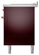 Ilve® Nostalgie II Noblesse 60'' Burgundy Pro Style Dual Fuel Range with Copper Trim-3