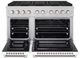 ZLINE Paramount Series 48" Stainless Steel Pro Style Dual Fuel Range with White Matte Door -1