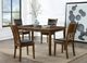 New Classic® Home Furnishings Gia 5-Piece Black/Brown Dining Table Set-1