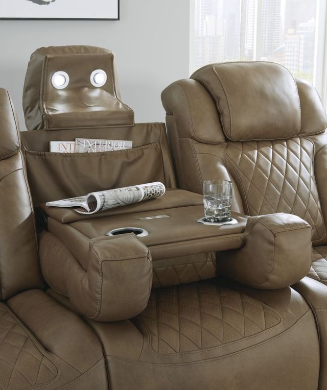 Signature Design by Ashley® Strikefirst Nutmeg Power Reclining Sofa-3