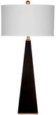 Bassett Mirror Elle Glossy Black Table Lamp-0