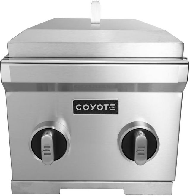 Coyote® 12" Built-In Liquid Propane Stainless Steel Double Side Burner -2