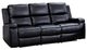 Mazin Furniture Maddox Black Reclining Sofa-0