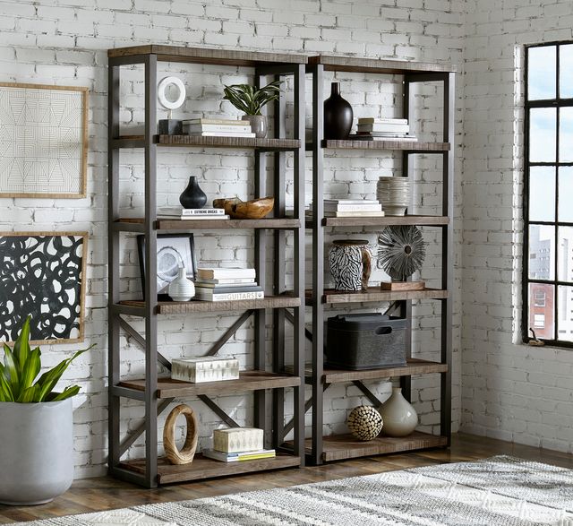 aspenhome® Grayson Cinder Grey Open Display Case-1