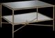 Signature Design by Ashley® Cloverty Glass Table Top Coffee Table with Aged Gold Metal Base-0