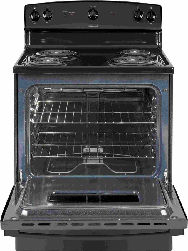 Hotpoint® 30" Black Freestanding Electric Range-1