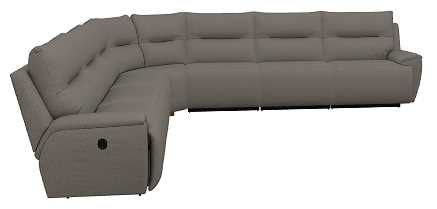 La-Z-Boy® Palmer Pewter Reclining Sectional with Custom Layout Options-1