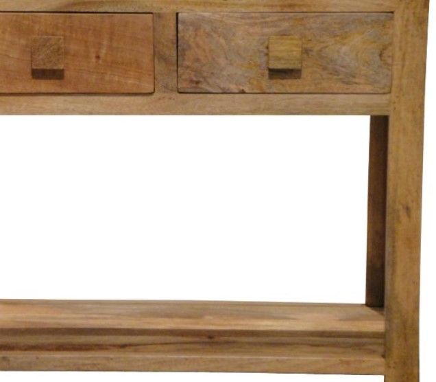Jaipur Furniture Dakota Light Brown 2-Drawer Console Table-2